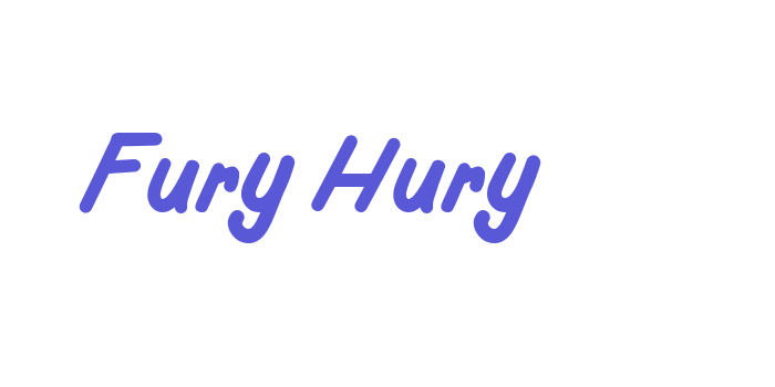 Fury Hury Font