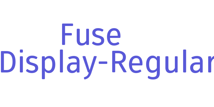 Fuse V.2Display-Regular Font