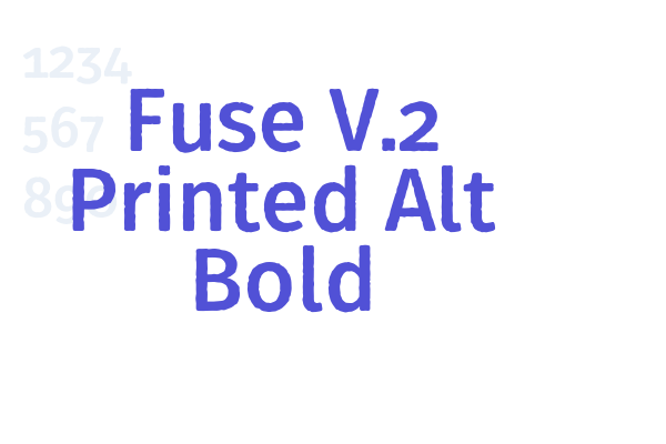Fuse V.2 Printed Alt Bold