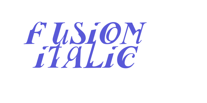 Fusion Italic Font Download