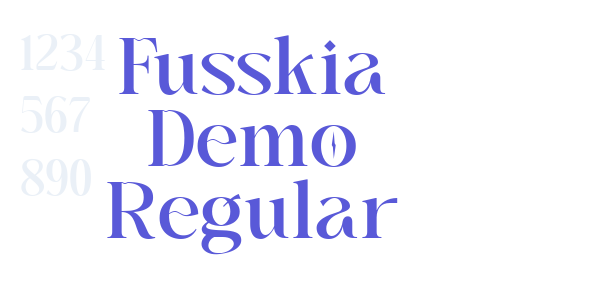 Fusskia Demo Regular font free