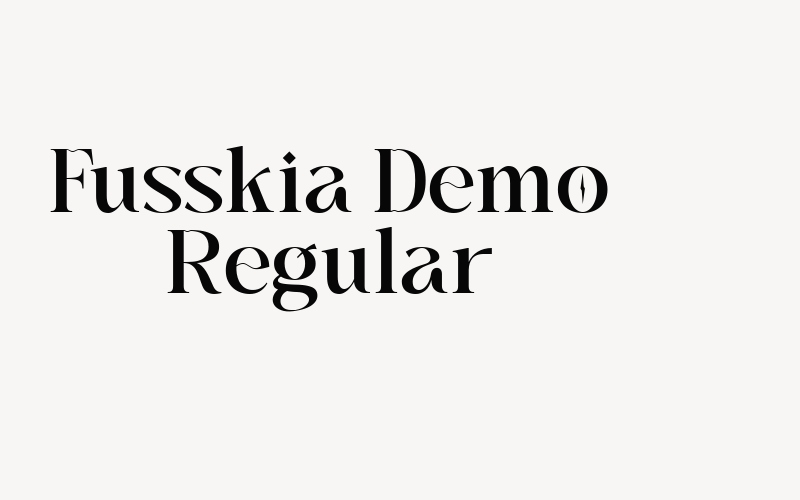 Fusskia Demo Regular Font