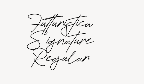 Futturistica Signature Regular Font