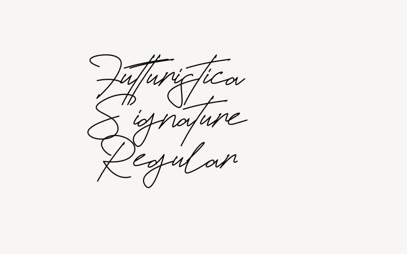 Futturistica Signature Regular Font