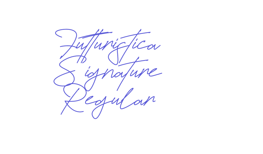 Futturistica Signature Regular Font Download