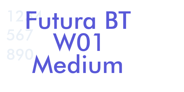 Futura BT W01 Medium font free