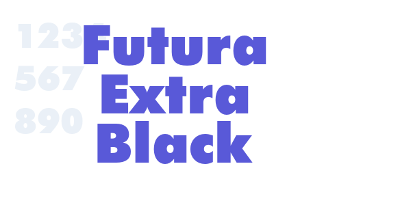 Futura Extra Black font free