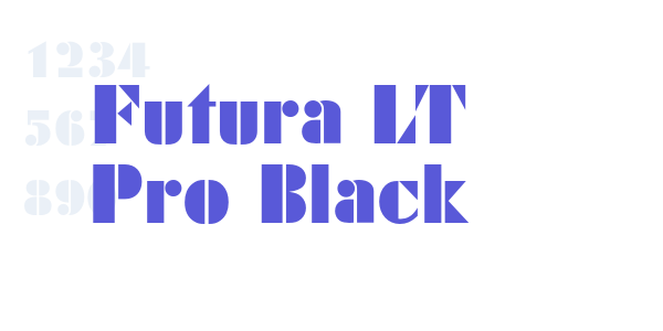 Futura LT Pro Black font free