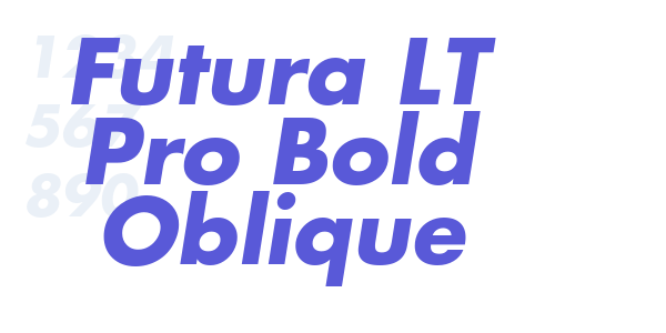 Futura LT Pro Bold Oblique font free