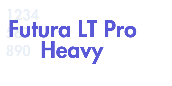 Futura LT Pro Heavy font free