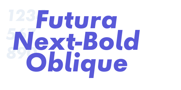 Futura Next-Bold Oblique font free