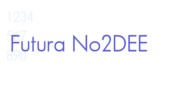 Futura No2DEE font free