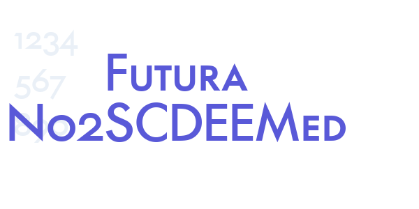 Futura No2SCDEEMed font free