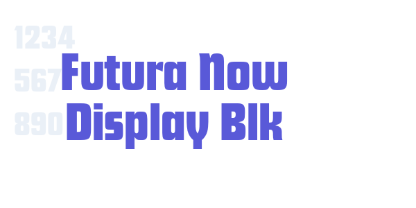 Futura Now Display Blk font free