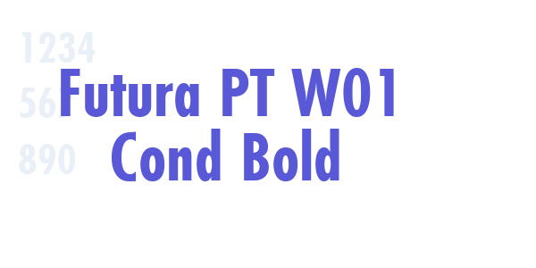 Futura PT W01 Cond Bold font free