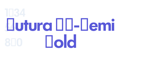 Futura SH-Demi Bold font free