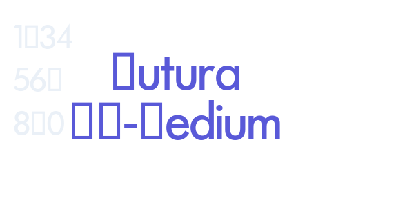 Futura SH-Medium font free