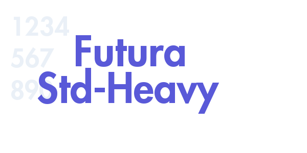 Futura Std-Heavy font free