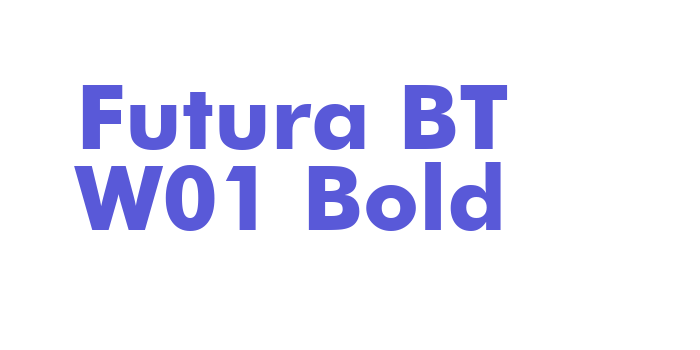 Futura BT W01 Bold Font Download