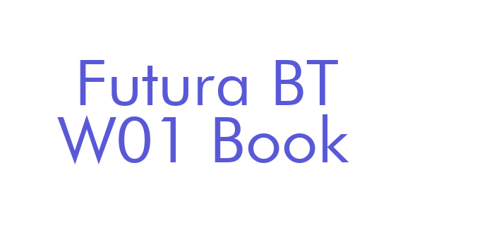 Futura BT W01 Book Font Download