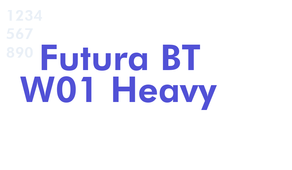 Futura BT W01 Heavy-font-download