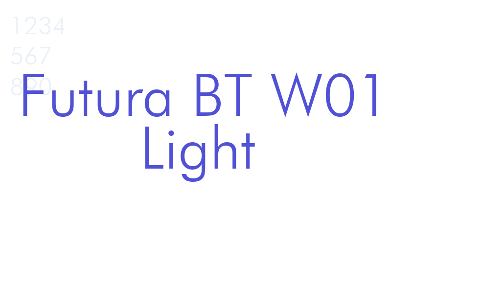 Futura BT W01 Light-font-download