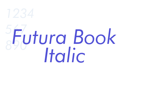 Futura Book Italic