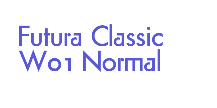 Futura Classic W01 Normal Font Download