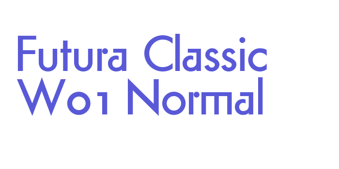 Futura Classic W01 Normal Font