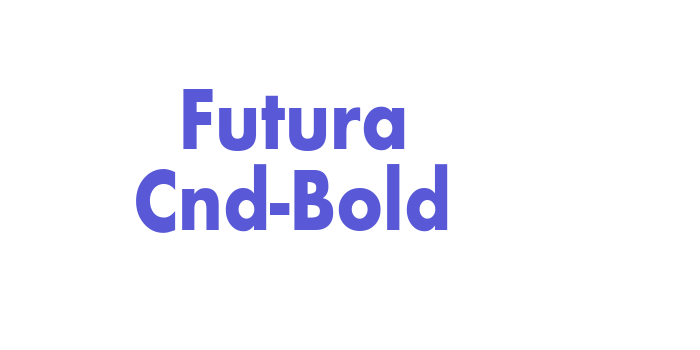 Futura Cnd-Bold Font Download