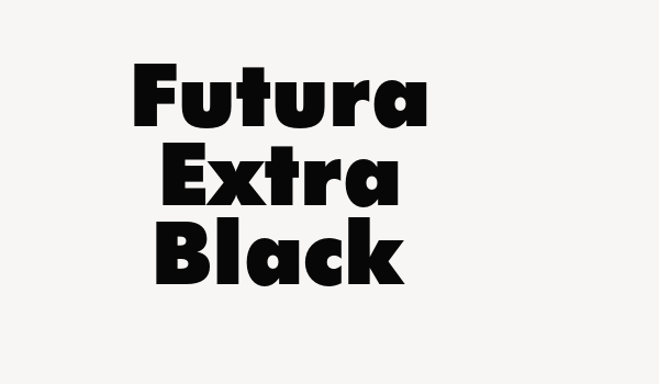 Futura Extra Black Font