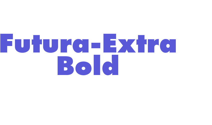 Futura-Extra Bold Font Download