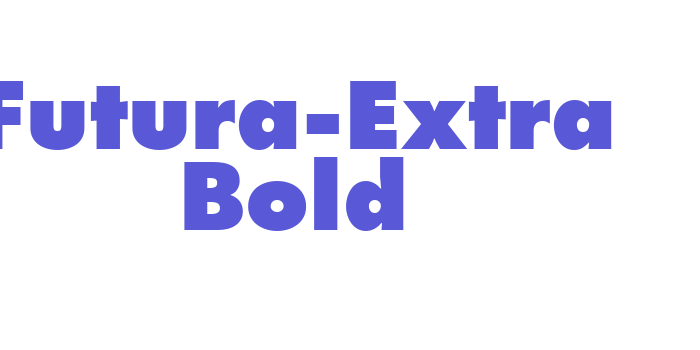 Futura-Extra Bold Font Download