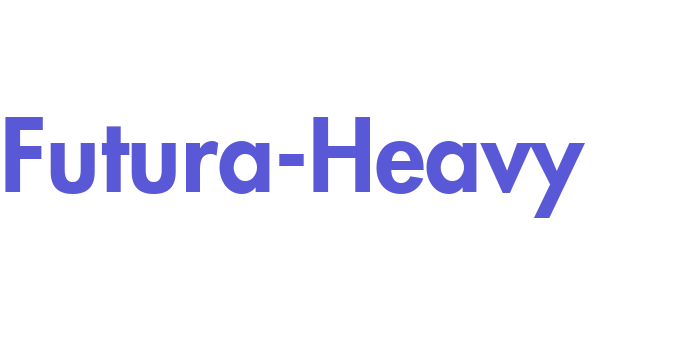 Futura-Heavy Font