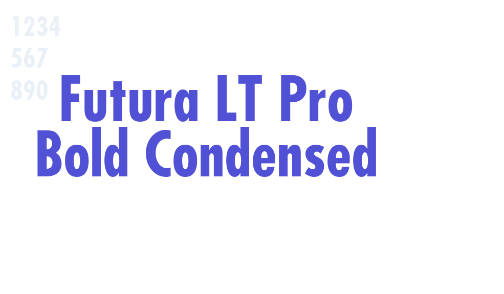 Futura LT Pro Bold Condensed-font-download