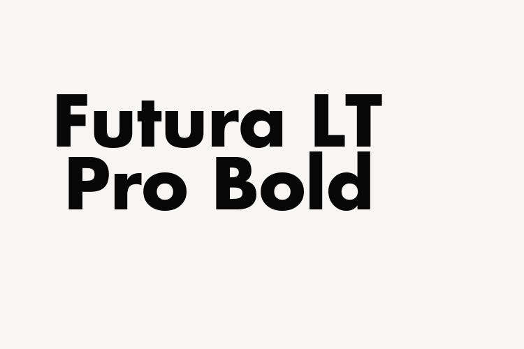 Futura LT Pro Bold font download