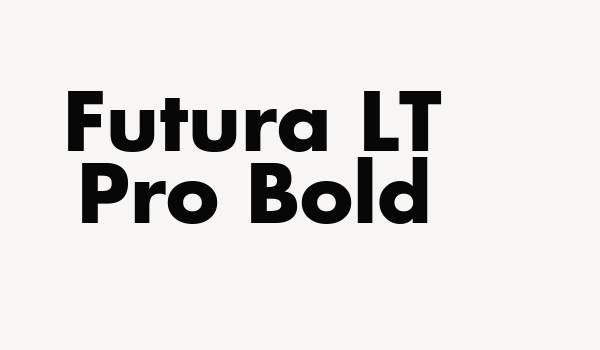 Futura LT Pro Bold Font