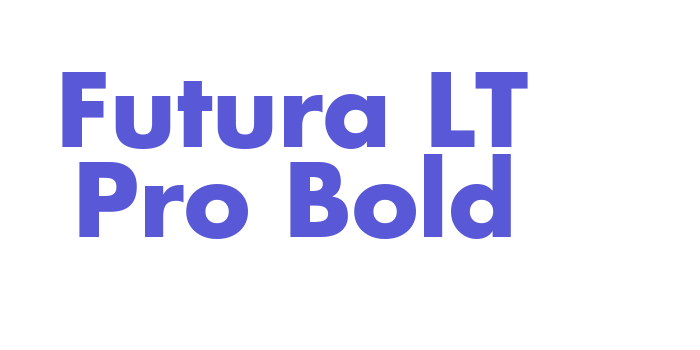 Futura LT Pro Bold Font