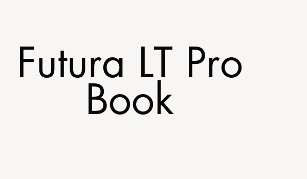 Futura LT Pro Book Font