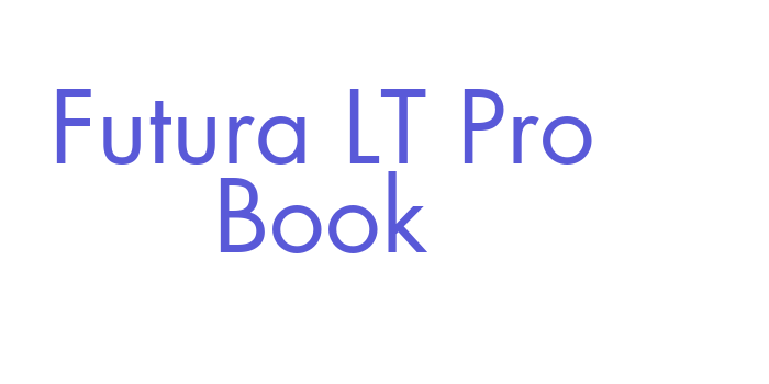 Futura LT Pro Book Font Download