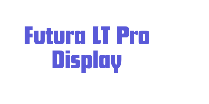 Futura LT Pro Display Font Download