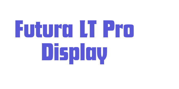 Futura LT Pro Display Font