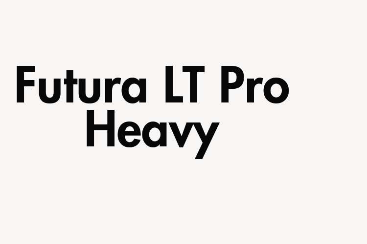 Futura LT Pro Heavy font download