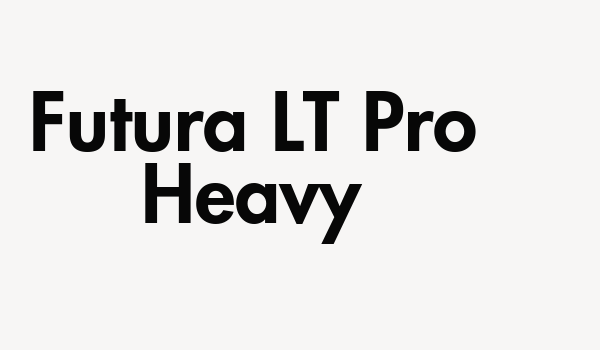 Futura LT Pro Heavy Font