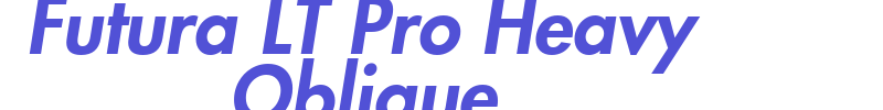 Futura LT Pro Heavy Oblique