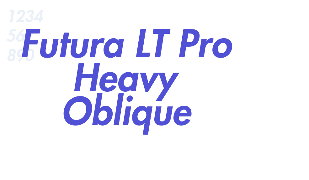 Futura LT Pro Heavy Oblique-font-download