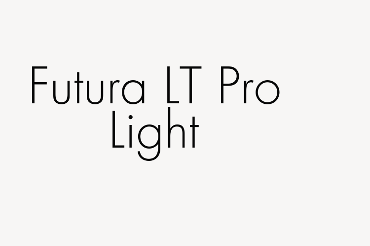 Futura LT Pro Light font download