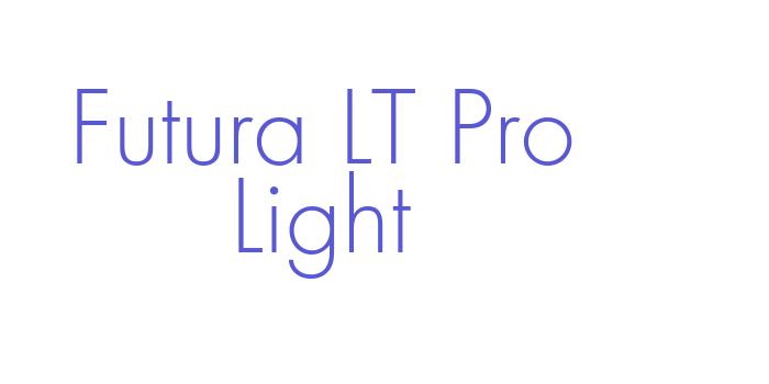 Futura LT Pro Light Font Download