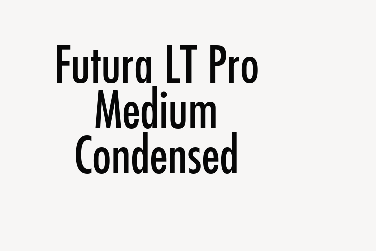 Futura LT Pro Medium Condensed font download