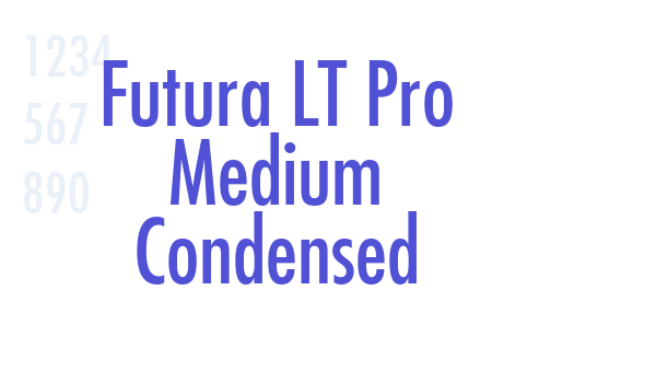 Futura LT Pro Medium Condensed font download